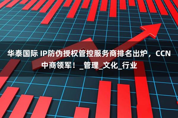华泰国际 IP防伪授权管控服务商排名出炉，CCN中商领军！_管理_文化_行业